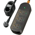 thumbnail image 1 of Weatherproof Power Strip, Transparent Surge Protector with 3 Wide Outlets, 1875W/15A, 5FT Flat Plug Outdoor Extension Cord, IPX6 Rated for Indoor/Outdoor Use, UL & FCC Listed, 1 of 7