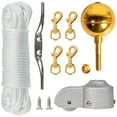 thumbnail image 1 of Weatherproof Profession Flagpole Hardware Pulley System Including 50FT Rope Set, 1 of 8