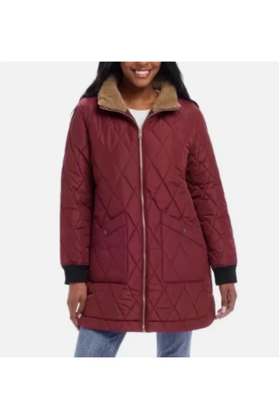 Quilted Jacket, Women's, Red, Small