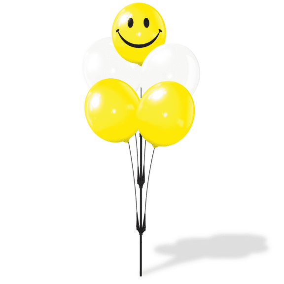 Weatherproof Reusable Seamed Balloon Cluster Pole Kit - Helium Free