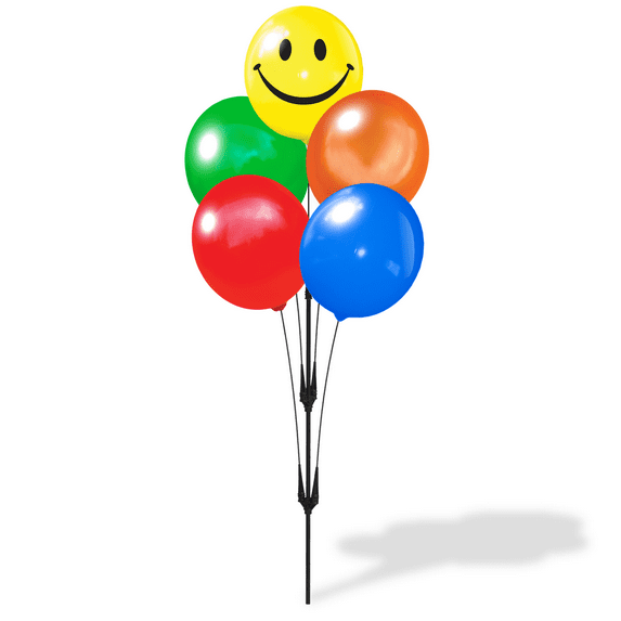 Weatherproof Reusable Seamed Balloon Cluster Pole Kit - Helium Free