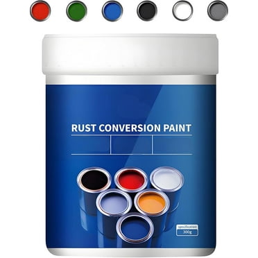 Weatherproof Rust Converter Paint for Metal, Change Rust to Paint Reconditioning, Rust Converter and Metal Primer, Rust Removal Converter Metallic Paint, Rust Conversion Agent
