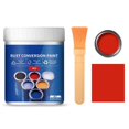 thumbnail image 1 of Weatherproof Rust Converter Paint for Metal, Rust Conversion Agent Paint, Water-Based Metallic Paint, Anti-Rust Protection Metallic Paint with Brush, for Metallic (Red), 1 of 4