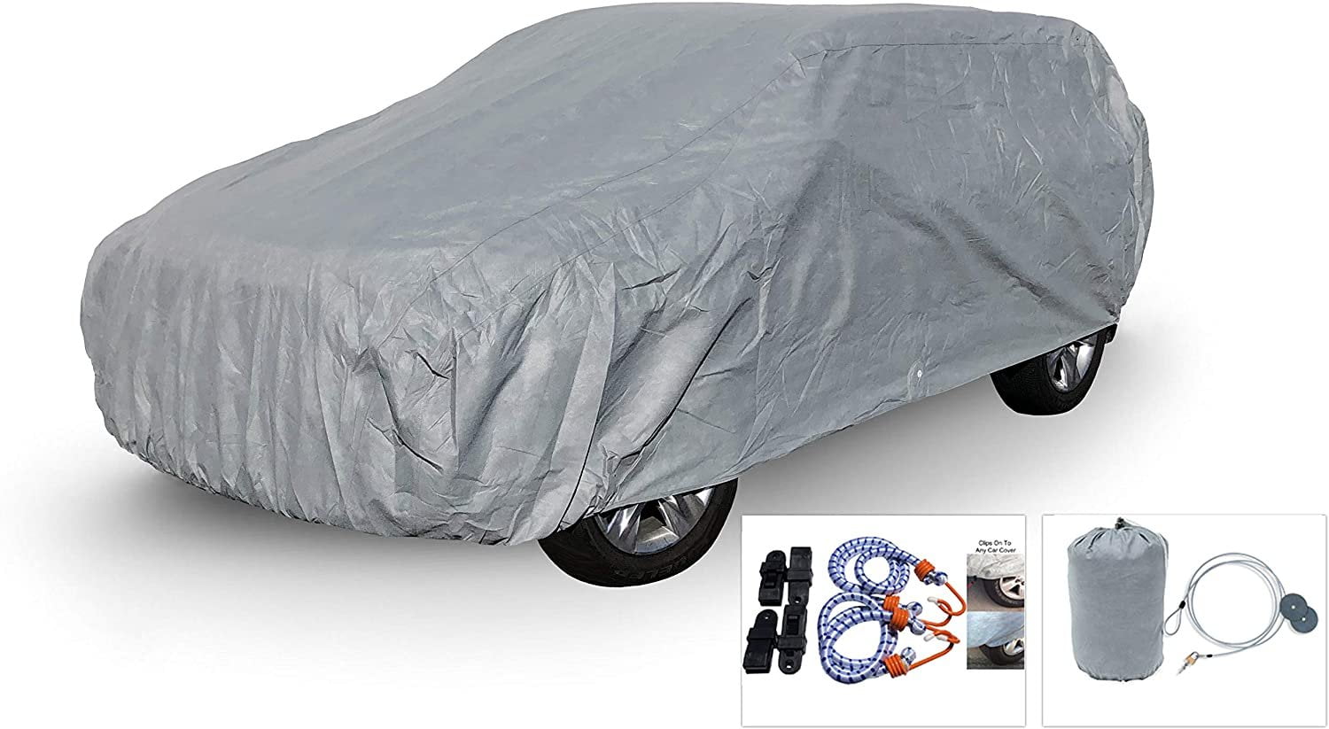 Weatherproof SUV Car Cover Compatible with Hyundai Kona 2020 2020 5L Outdoor Indoor Protect from Rain Snow Hail UV Rays Sun Fleece Lining