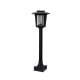 Weatherproof Smart Solar Dual-Mode Garden Zapper, Automatic Dusk To Dawn Pest Control Lantern For Patio Walkway, Decorative Outdoor Flying Insect Light, Matte Black, 1 Pack