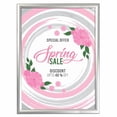 thumbnail image 1 of Weatherproof Snap Poster Frame 18x24 Inch Silver 1" Aluminum Profile Front Loading Wall Mounting, 1 of 5