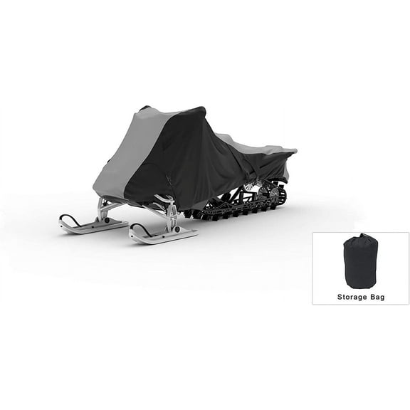 Weatherproof Snowmobile Cover Compatible with 2013 Polaris 550 Iq Lxt - Outdoor & Indoor - Water, Snow, Sun - Built-in Securing Straps - Trailerable - Free Storage Bag