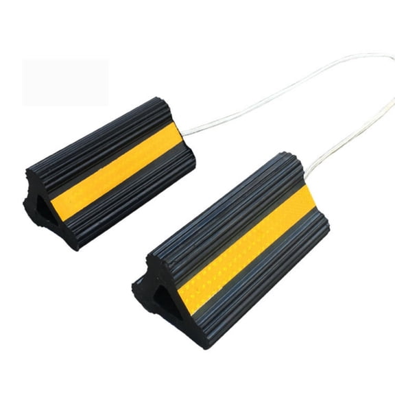 Weatherproof Strong Car Truck Wheel Blocks Anti Skid Parking Strong Small Lightweight Rubber Wheel Chock