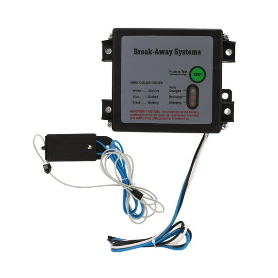 Weatherproof Trailer Breakaway with LED Test Light Quick Installation Process for Enhanced Braking