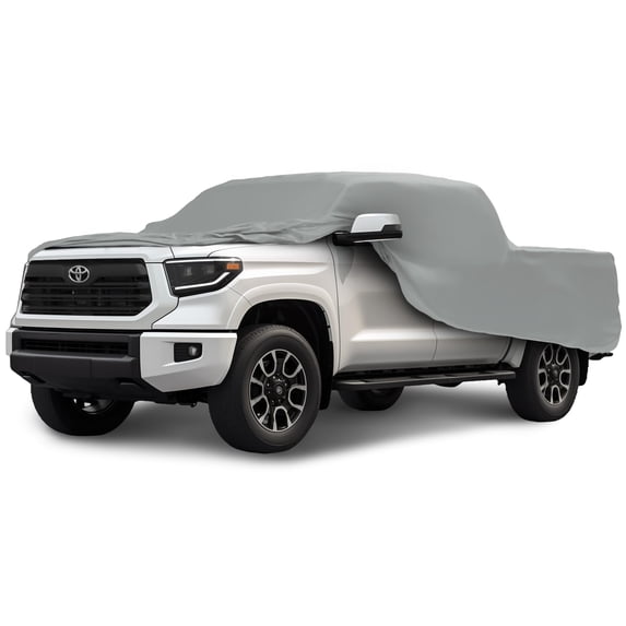 Weatherproof Truck Cover Compatible with 2007-2017 Toyota Tundra Regular Cab6.5Ft Bed & Camper Shell - 5L Outdoor - Protect Rain, Snow, Hail, Sun - Cable Lock, Bag & Wind Straps