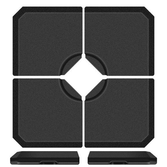 Weatherproof Umbrella Base, 4-Piece Plates Umbrella Weight Stand, Easy-Fill Spouts, Suit for Patio, Pool, Backyard