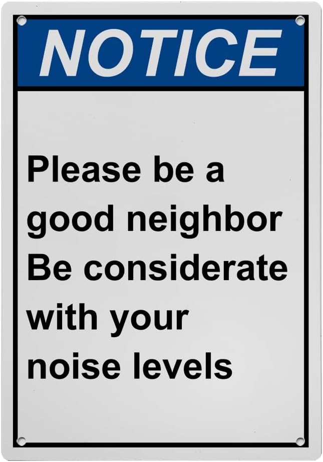 Weatherproof Vertical ANSI Information Sign (Please be a good neighbor ...