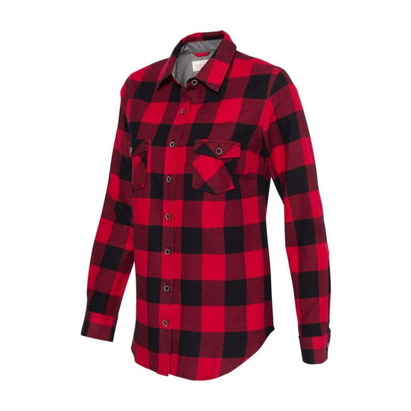 Weatherproof - Vintage Brushed Flannel Long Sleeve Shirt - 164761 - Crimson/ Black
