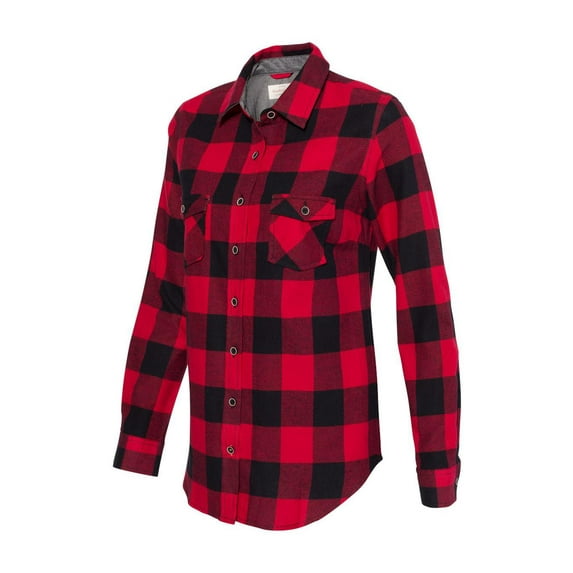 Weatherproof - Vintage Brushed Flannel Long Sleeve Shirt - 164761 - Crimson/ Black