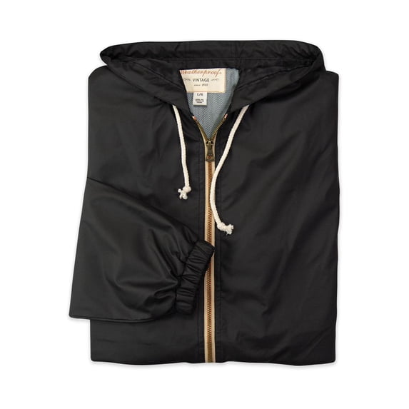 Weatherproof - Vintage Hooded Rain Jacket - 193910 - Black - Size: S