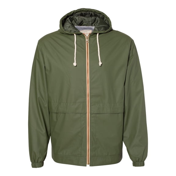 Weatherproof - Vintage Hooded Rain Jacket - 193910 - Bronze Green - Size: M