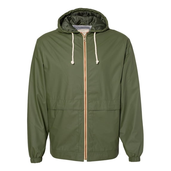 Weatherproof - Vintage Hooded Rain Jacket - 193910 - Bronze Green - Size: S