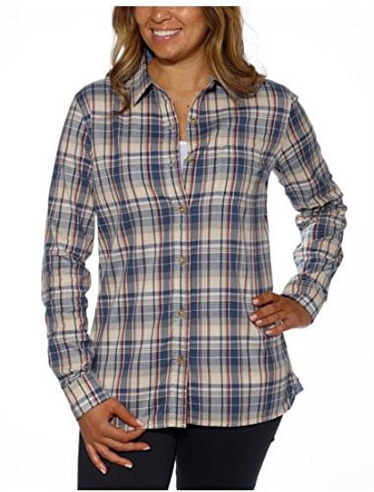 Weatherproof Vintage Women?s Flannel Button Down Shirt 1529265 