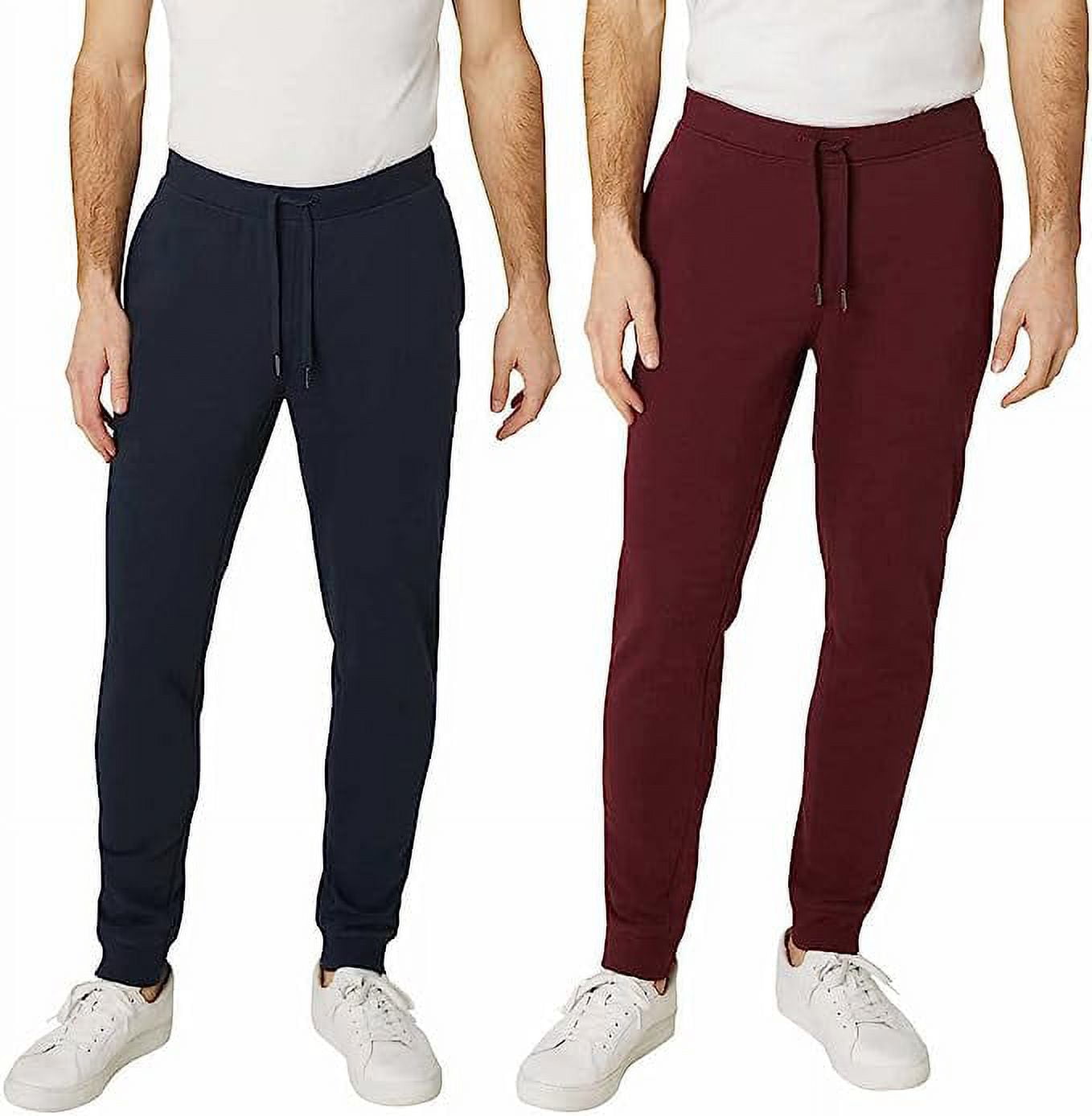 Weatherproof Vintage Men's 2 Pack French Terry Slim Tapered Fit