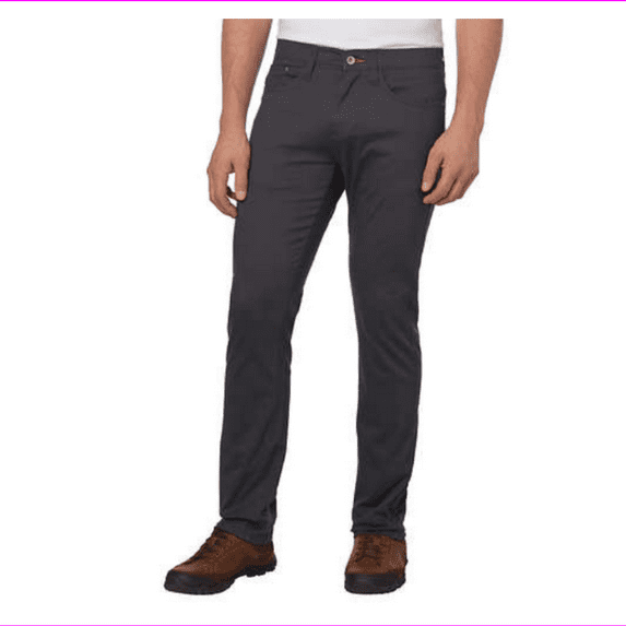 Weatherproof Vintage Men's 5 Pocket Twill Pant (Charcoal, 34 x 34)