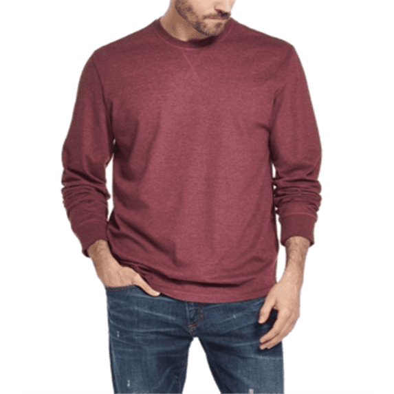 Weatherproof Vintage Men's Brushed Long Sleeve Jersey T-Shirt Purple Size Small