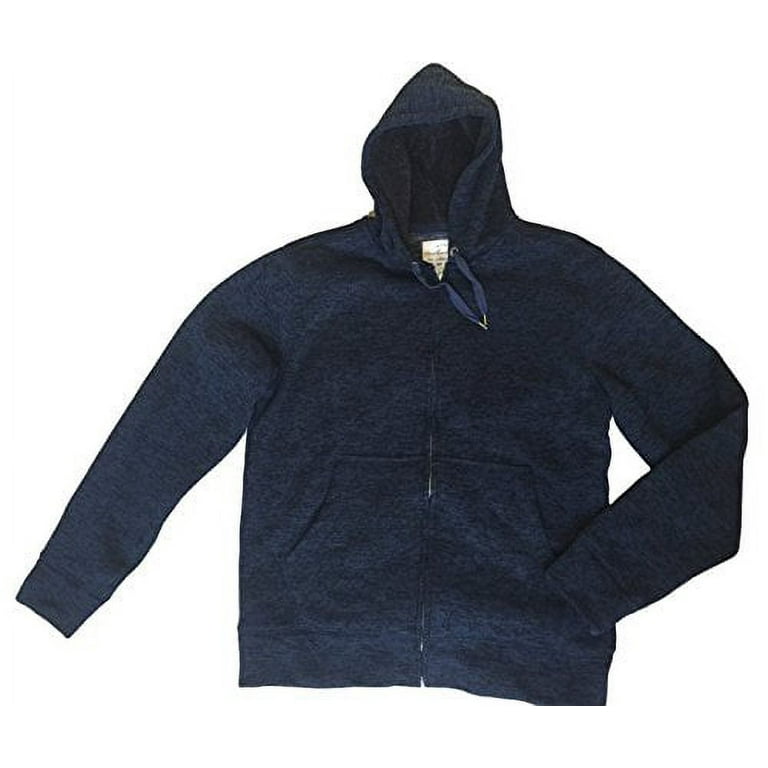 Weatherproof Vintage Men s Dark Blue Sherpa Hoodie Walmart