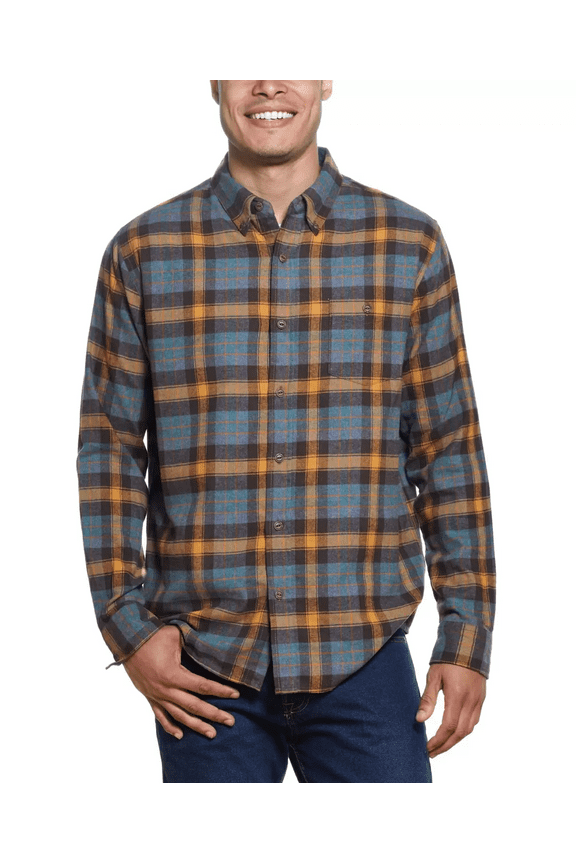 Mens Plaid Flannel Shirt, Small