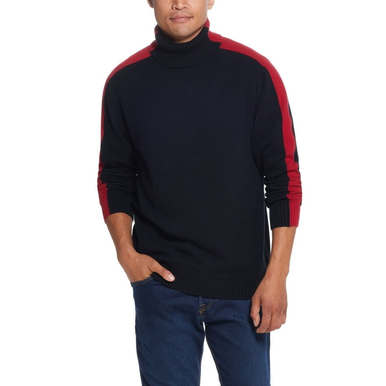 Striped turtleneck sweater mens best sale