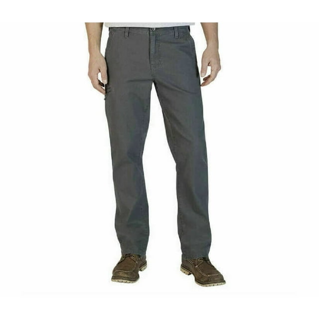 Weatherproof Vintage Men's Relaxed Fit Trevorland Flex Utility Stretch Canvas Pant (as1, Waist_Inseam, Numeric_40, Numeric_30, Regular, Regular, Grey)