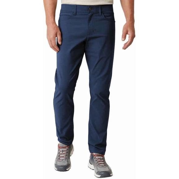Weatherproof Vintage Men’s Straight Fit Tech Pants, Blue 40 x 29