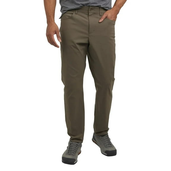 Weatherproof Vintage Men’s Tech Pants – Water-Resistant Stretch Performance Pants with Flex Waistband, Straight Fit (Tan/38x30)