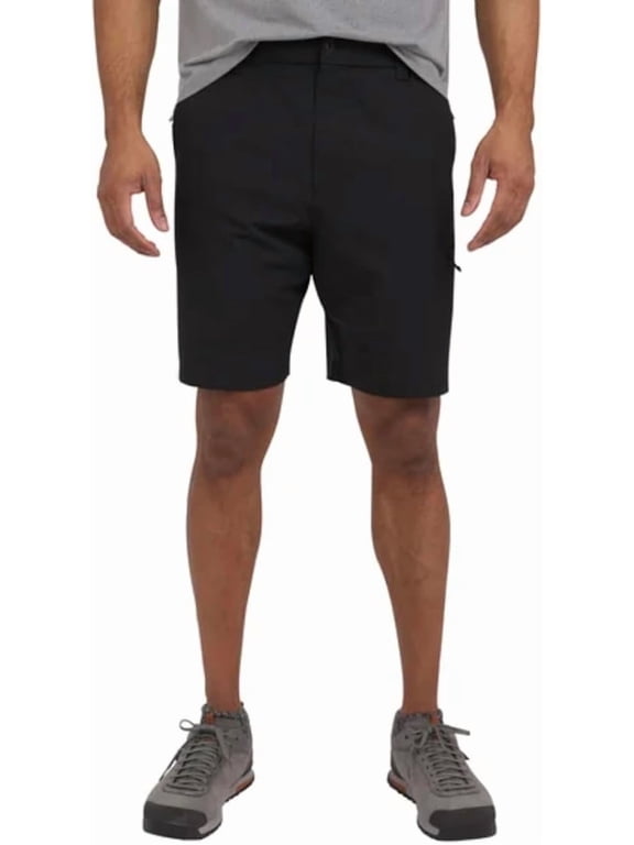Vintage Men's UPF 50 Stretch Performance Tech Short (36, Black)