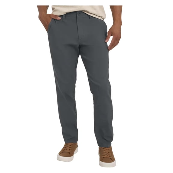 Weatherproof Vintage Men's Water Resistant Active Stretch Straight Fit Tech Pant (US, Waist Inseam, 30, 30, Regular, Regular, Gray)