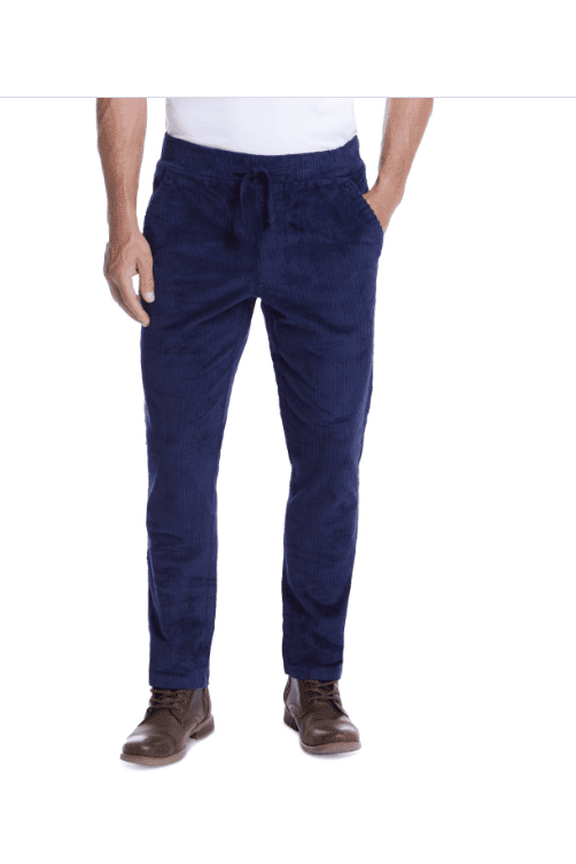 Men's Wide Wale Corduroy Pants - Navy