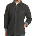 thumbnail image 1 of Weatherproof Mens Fleece Lined Shirt Jacket, Grey, Small, 1 of 1