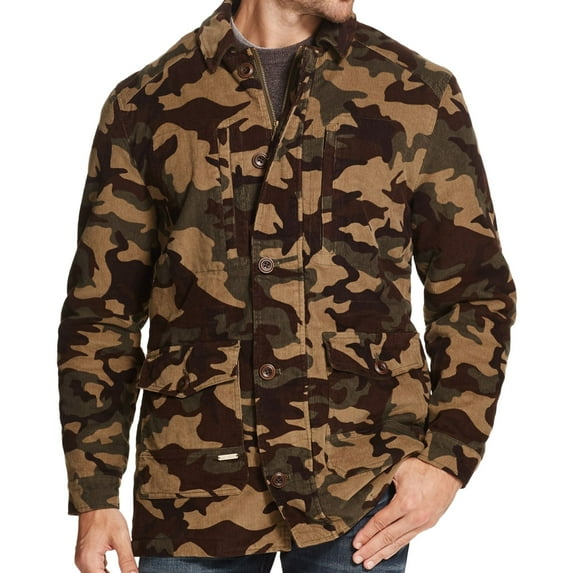 Weatherproof Mens Camo Jacket, Green, Small