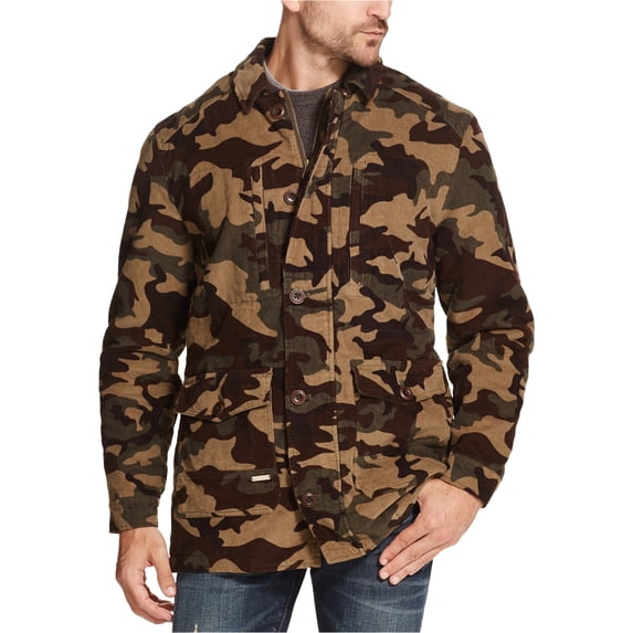 Weatherproof Mens Camo Jacket, Green, Small