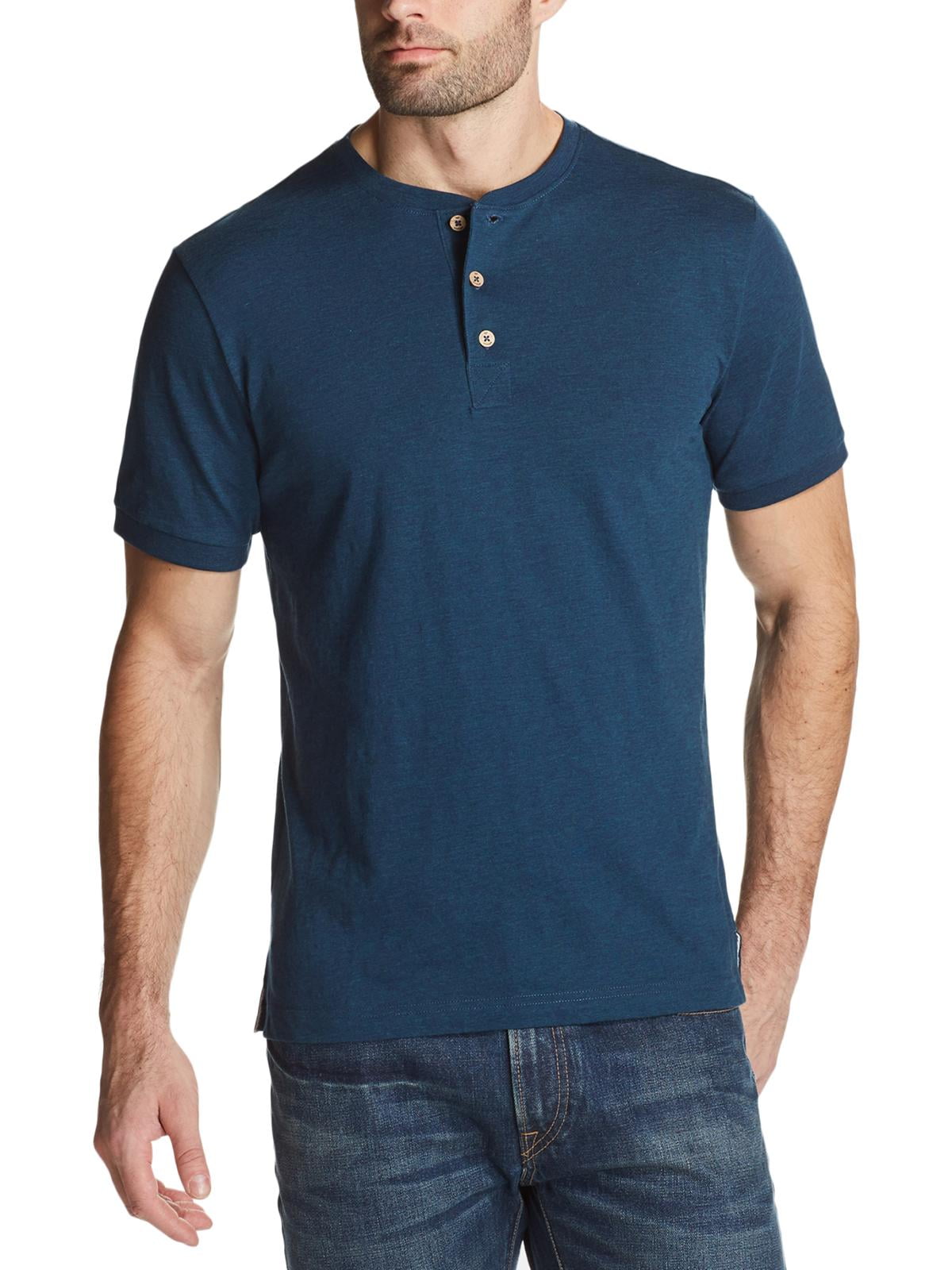 Weatherproof Vintage Mens Short Sleeve Heathered Henley Shirt - Walmart.com