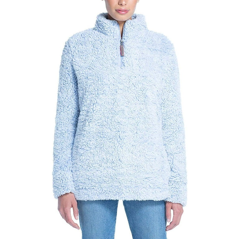 Weatherproof Vintage Ladies Frosty Tipped Sherpa Pullover Walmart