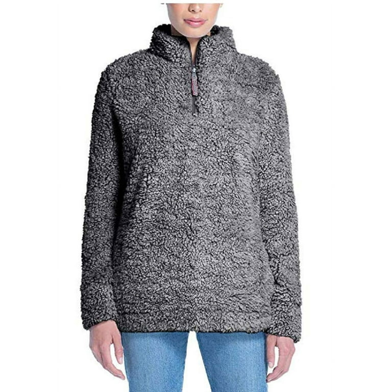 Frosty tipped sherpa pullover outlet