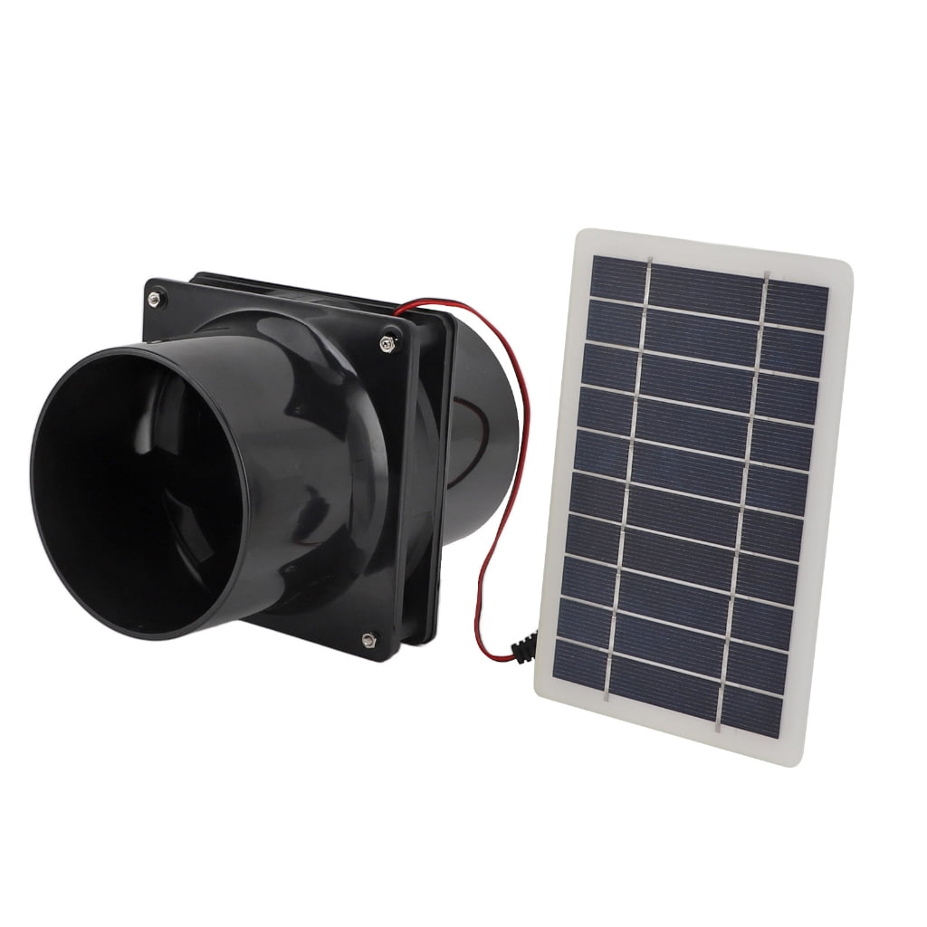 Weatherproof Waterproof Solar Panel Vent Fan Monocrystalline Exhaust Fan for Chicken Coops and Greenhouses Shed