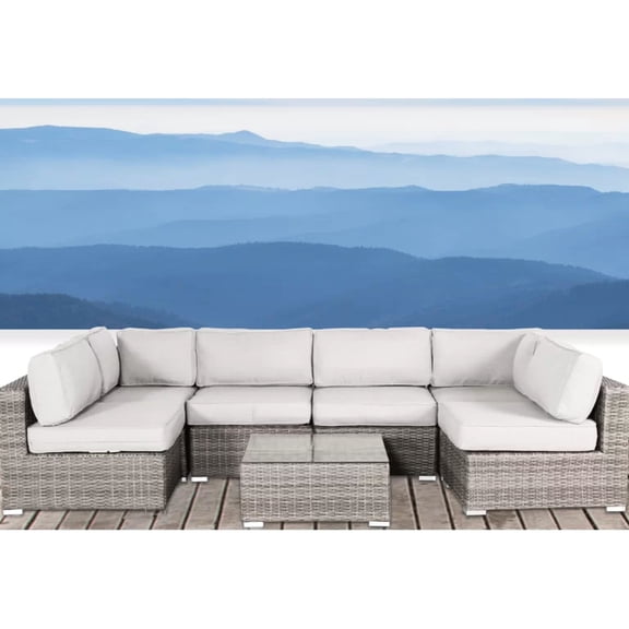 Weatherproof Wicker - Comfortable Outdoor Seating - Porch Gathering - Mildew-Resistant Fabric