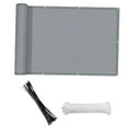 thumbnail image 1 of Weatherproof Wind Protection Windscreen, Privacy Screen Balcony , 90x300cm Garden Privacy Screen, HDPE Balcony Cover for Outdoor Deck Gray, 1 of 10