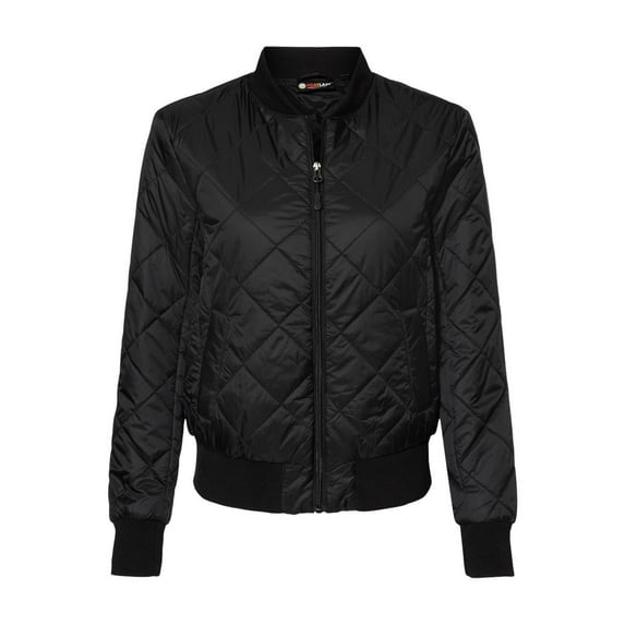 Weatherproof Women's HeatLast™ Quilted Packable Bomber Size XL Color Blacks