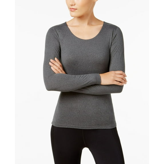 Weatherproof Womens Cozy Heat Basic T-Shirt Grey XS