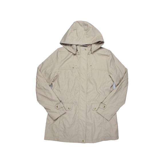 Weatherproof Womens Hooded Midi Raincoat
