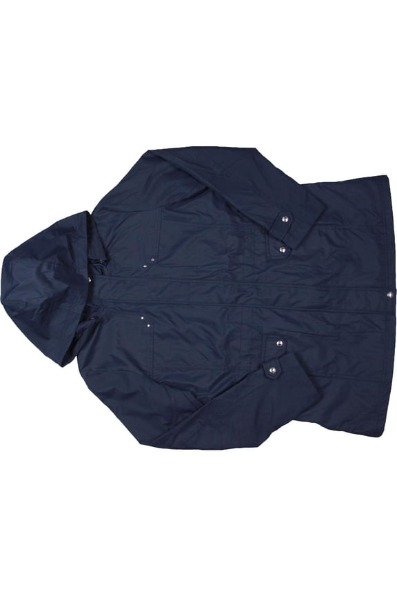 Womens Hooded Midi Raincoat