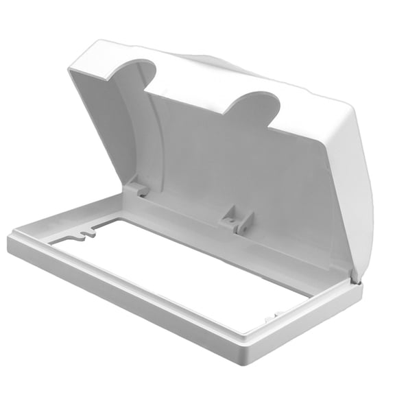 Weatherproof in Use Outlet Cover Plug Receptacle Protector for Retrofit Siding Construction White 190x115x37mm 1Pcs