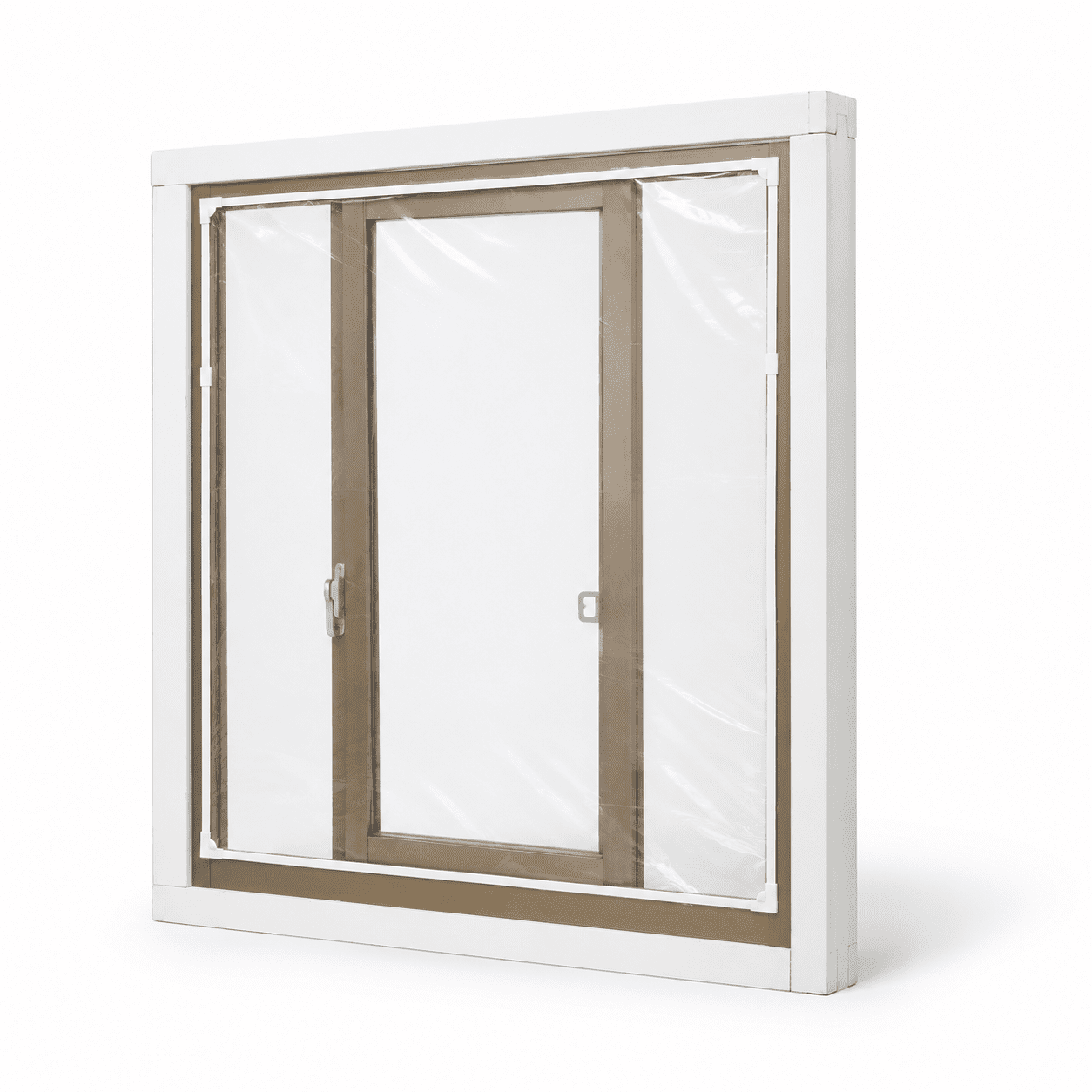 Weatherproofing Window Insulation Kit, Transparent Film With White ...