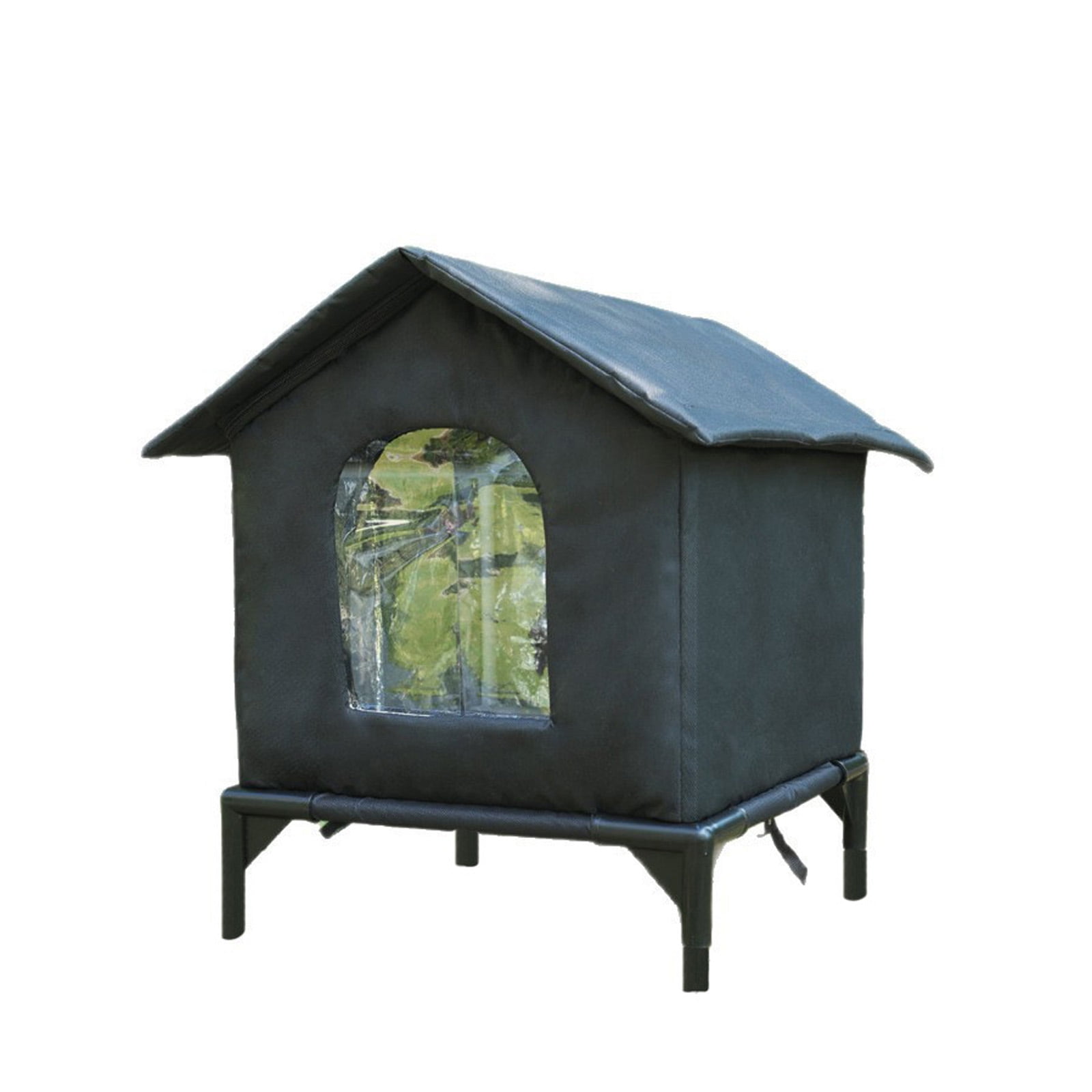 Weatherproofs Insulated Ferals Cats House Easy to Put Together,Selfwarming Shelter for Winter Outdoor Cats